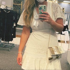 White dress, used to go wedding dress shopping, worn once